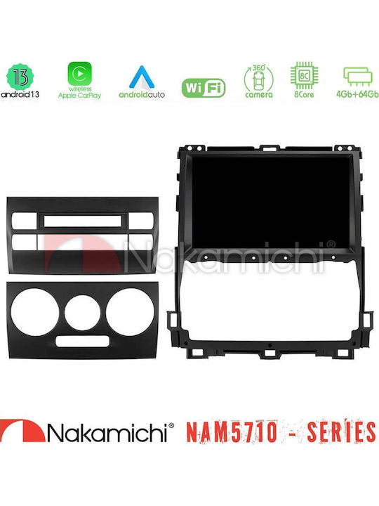 Nakamichi Car Audio System for Toyota Land Cruiser J120 2002-2009 Bluetooth USB WiFi GPS Apple CarPlay Android Auto with 9" Touch Screen