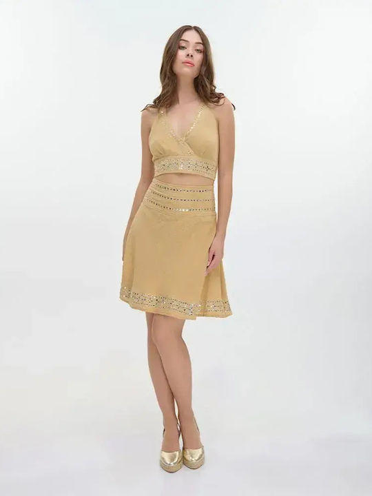 Mini Skirt Beige