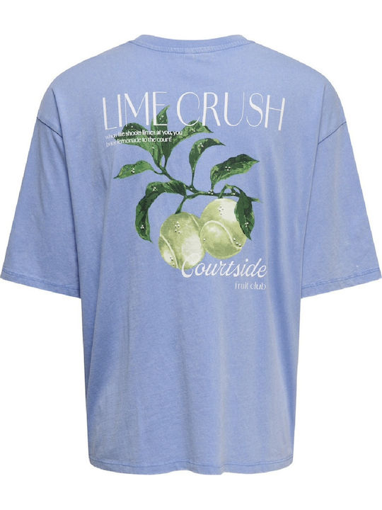 Γυναικείο Oversized T-shirt Γαλάζιο