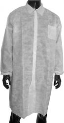 Bournas Medicals Unisex Medical Dressing Gown White Disposable