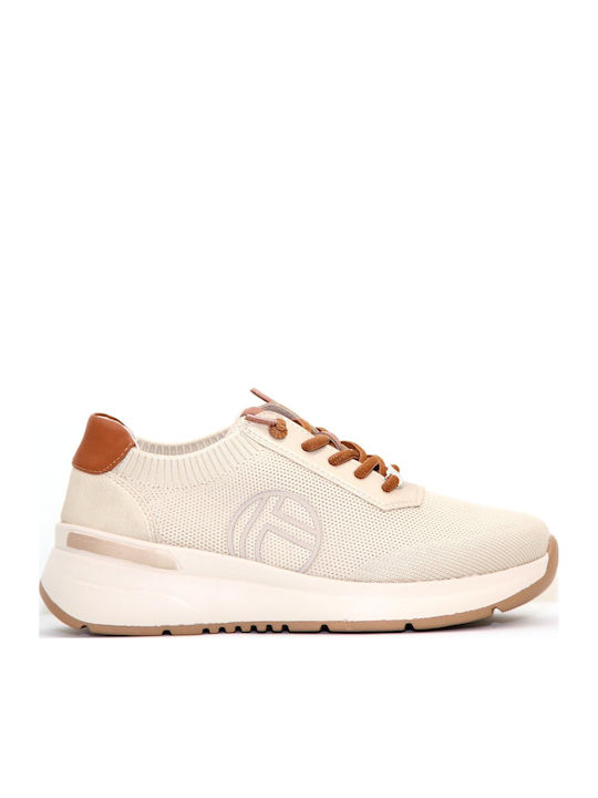 Γυναικεία Ανατομικά Sneakers Μπεζ