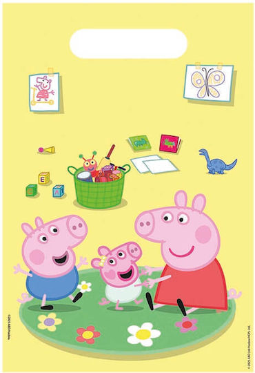 Riethmueller Plastic Gift Bag with Peppa Pig Theme 6 Pieces