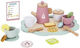 Tooky Toys Παιχνίδι Σετ Τσαγιού από Ξύλο