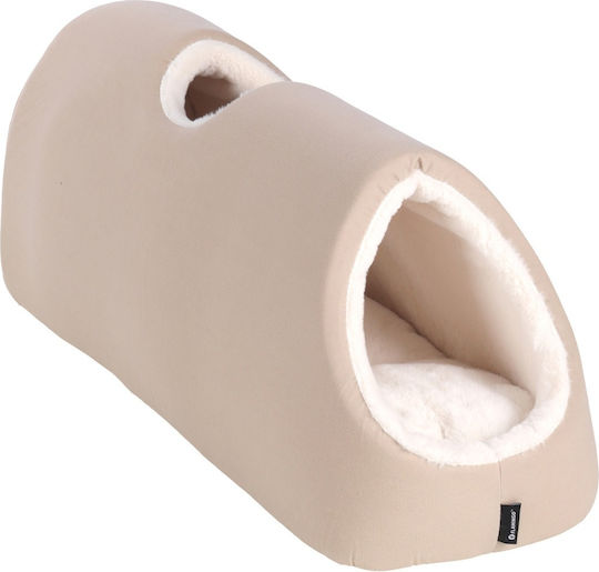 Katzenbett Tunnel Flamingo Onna Beige 25x75x25cm