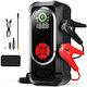 Portable Car Battery Starter with Power Bank USB Pump Flashlight 12V