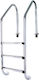 Standard Pooltreppe aus Rostfreiem Stahl 4,2x4,2cm