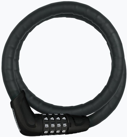 Abus Microflex 6615c 85 15 Schwarzes Fahrradschloss