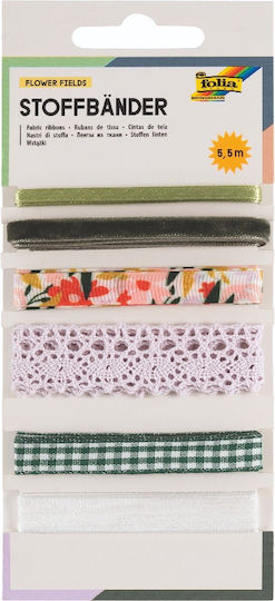 Folia Fabric Ribbon 5.5m 6pcs