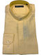 Long Sleeve Linen Shirt Yellow