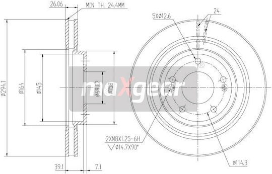 Hyundai Santa Fe 00-06 Trajet Bremsscheibe Vorderseite