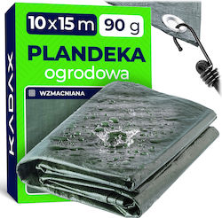 Kadax Round Waterproof Tarpaulin 90gr/m² with Diameter 10m Light Type Green