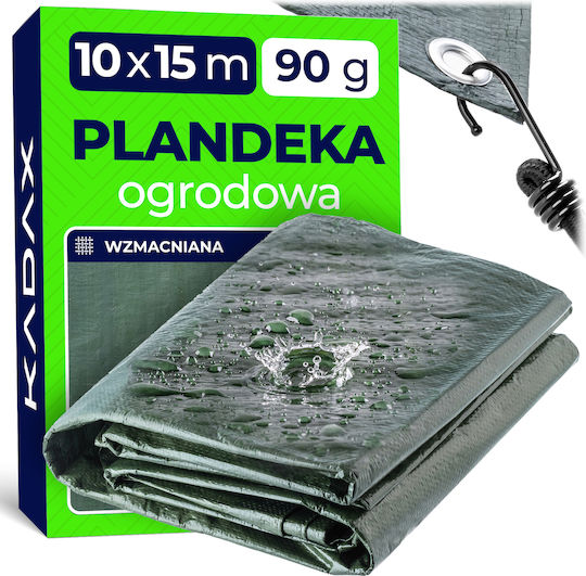 Kadax Στρογγυλός Αδιάβροχος Μουσαμάς 90gr/m² με Διάμετρο 10μ. Ελαφρού Τύπου Πράσινος