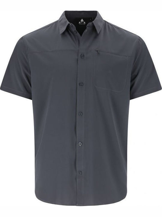 Short Sleeve Shirt in Regular Fit Ombre Blue