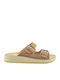 Women's Flat Sandals Tabac Brown
