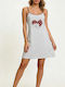 Goodnight Summer Cotton Women's Nightgown Gray