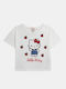 Kinderoberteile Kurzärmelig Weiß Hello Kitty