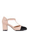 Heels with Strap Beige