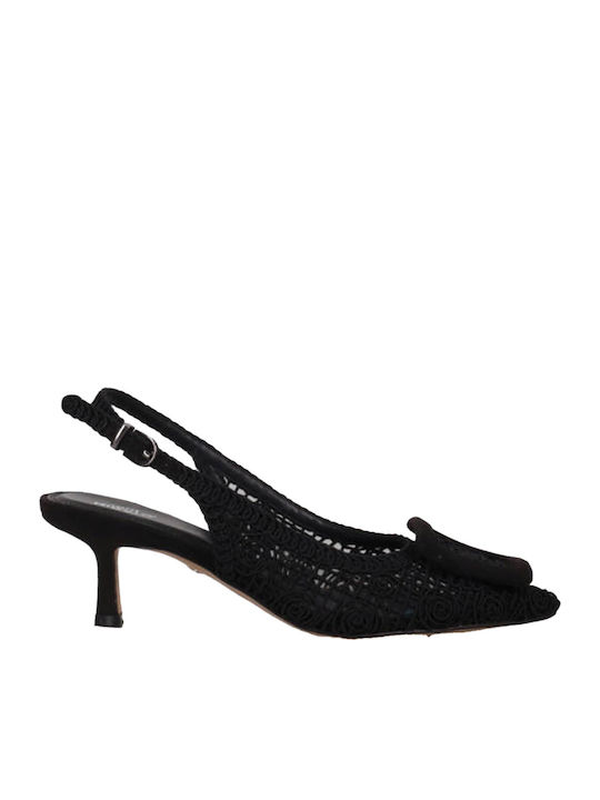 Migato Suede Pointed Toe Heels with Strap & Thi...