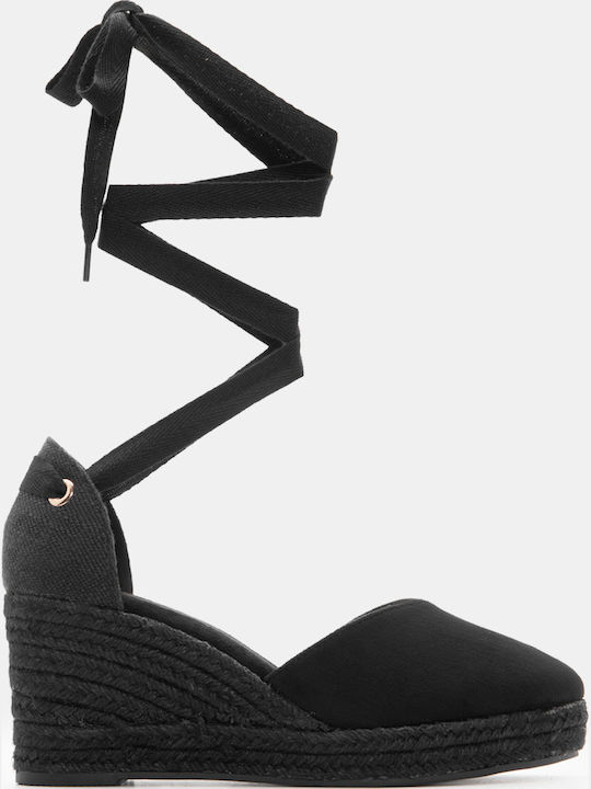 Luigi Platforme Dama Tip Espadrile Negre
