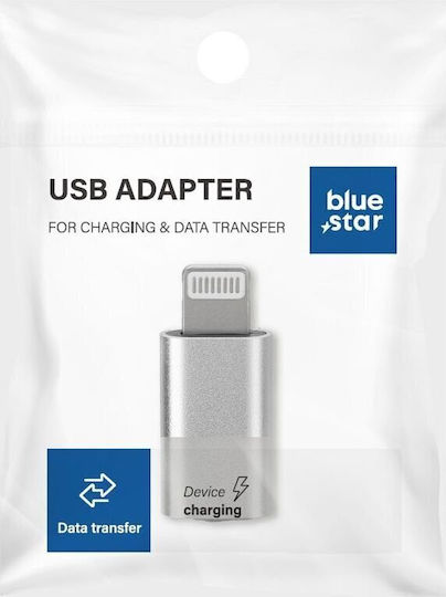 Blue Star Converter Lightning Male to USB-C Female Blue 1 Piece