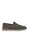 Suede Ανδρικά Loafers σε Πράσινο Χρώμα