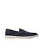Wildleder Herren Mokassins in Blau Farbe