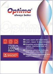 Optima Etichete Autoadezive A4 Rectangulare 70x148mm
