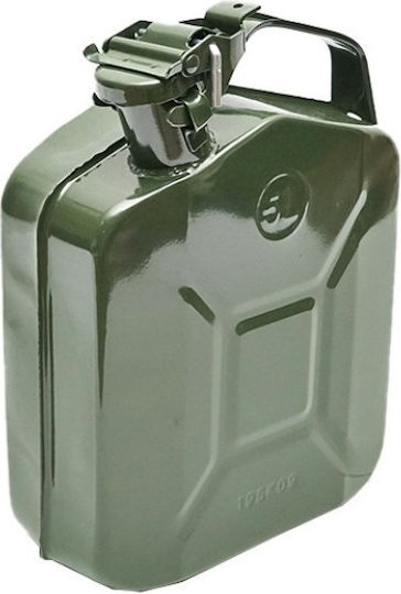 Metal Fuel Canister 5l Capacity Green Color