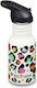 Klean Kanteen Kids Water Bottle Dinosaur Stainless Steel with Straw Gray 355ml