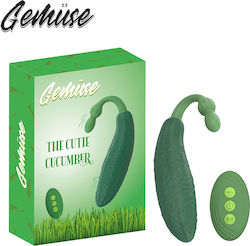 Gemüse Mini Вибратор с Дистанционно Управление Зелен
