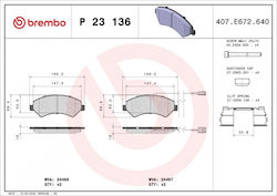 Τακάκια Φρένων Fiat Ducato 2006 Εμπρός 2 Αισθητήρες 17q Heavy 2011 Ελατήριο 74mm 425373
