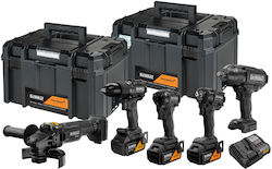 DEWALT McLaren Set 5 Scule Cu Acumulator DEWALT McLaren Set 5 Scule Cu Acumulator