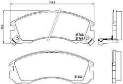 Τακάκια Φρένων Citroen C-crosser 07 Εμπρός