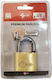 Silca Brass Padlock Shackle with Key 40mm