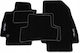 Me Premium Set Front and Back Car Mats 4 Pieces for Renault Clio 2019 Black