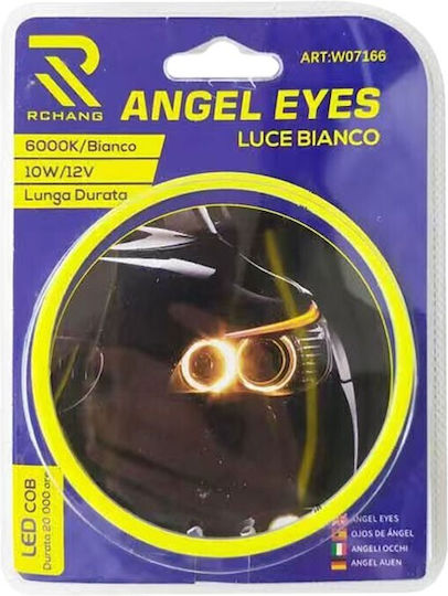 Rchang Angel Eyes Led Cob 80mm 10w 12v 6000k W07167 Rl15134