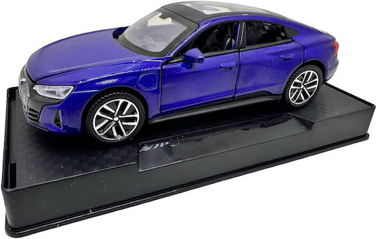 Audi E-tron GT Albastru Model Metalic Die-cast 1:32 Lumini Sunete Uși Capotă Portbagaj Deschise