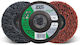 Sait Wheel for Cleaning Curbs 115x22 23mm Rr Saitpol Fv Type Rr Red