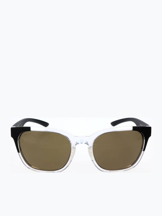 Smith Founder Founder Unisex Γυαλιά Ηλίου με Διάφανο Σκελετό και Καφέ Φακό