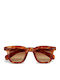 Okkia Firenze Unisex Sonnenbrillen mit Braunen Schildkrötenrahmen und Braunen Gläsern OK068SHBR