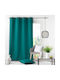 Κουρτίνα με Τρουκς Essentiel Blue Peacock 140x260εκ.