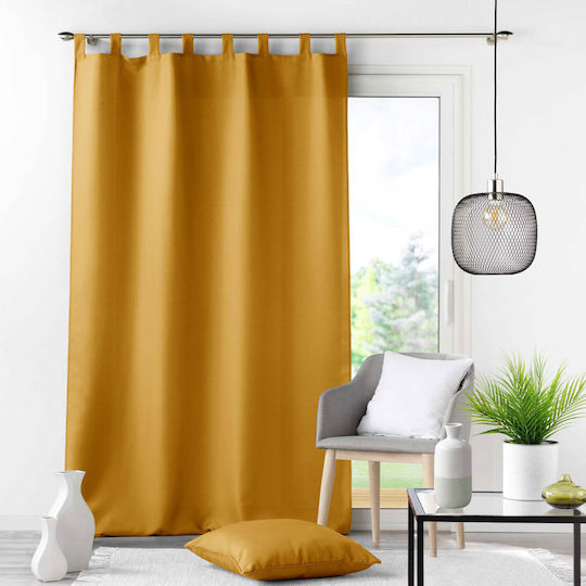 Perdea cu Bretele Essentiel Ocru 140x260cm