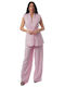 Rosa Set Damenhose Jacke
