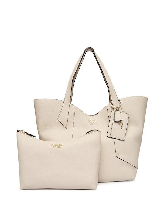 Guess Дамска Чанта За Рамо Сива Guess Дамска Чанта За Рамо Сива