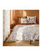 Cotton Duvet Cover Double 240x220 L-c Malika White