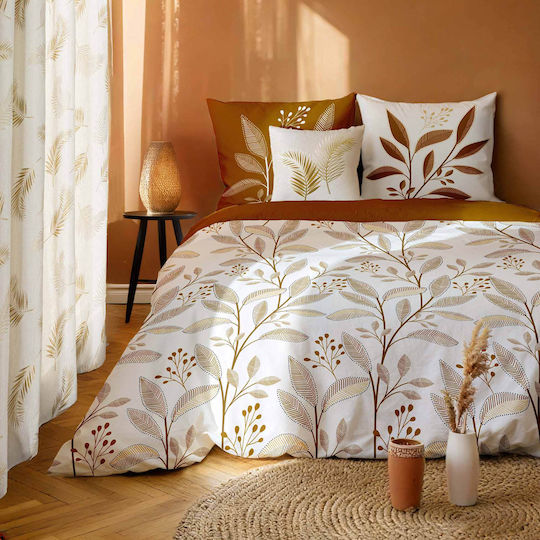 Cotton Duvet Cover Double 240x220 L-c Malika White