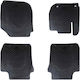 vidaXL Set Front and Back Car Mats 4 Pieces for Honda Jazz and HR-V Black