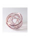 Decorative Glass Knot Pink Designs 12x12x12cm
