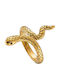Verorama Women's Ring Made of Gold Plated Steel