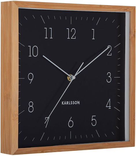 Karlsson Neat Cuadrado Wooden Wall Clock White 29.2x4.5cm
